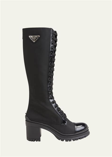 prada lace up boots 2016|prada high heel boots.